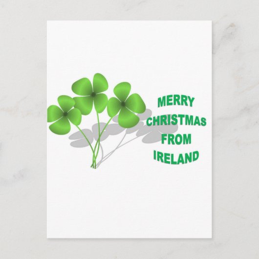 アイルランドのクリスマス シーズンポストカード (正面)