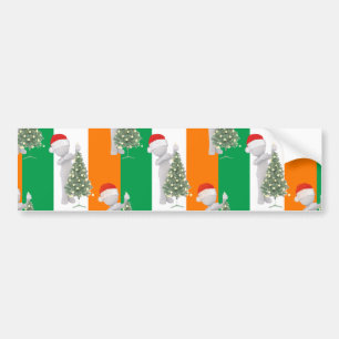 アイルランドのクリスマス バンパーステッカー