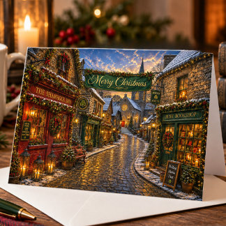 アイルランドのクリスマス・ビレッジ アイルランド クリスマス 休日 カード