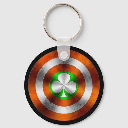 アイルランドのクローバー キーホルダー (正面)