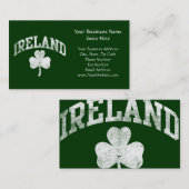 アイルランドのグランジなスタイルのシャムロックの学校代表 名刺 (正面/裏面)