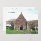 アイルランドのケリー州Dingleのキルマルケダール教会 ポストカード (正面/裏面)