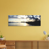 アイルランドのケリー郡の沿岸シルエット キャンバスプリント (インサイチュ (リビング))