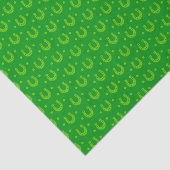 アイルランドのケルトの馬蹄類の明るい緑の列 薄葉紙 (詳細)