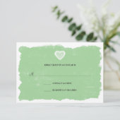 アイルランドのケルトハートRSVP返信カード3991 出欠カード (スタンド正面)