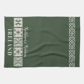 アイルランドのケルトパーソナライズされたタイル キッチンタオル (横)