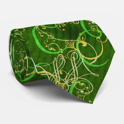 アイルランドのケルト族のダマスク織デザイナータイ ネクタイ (ロール)
