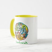 アイルランドのケルト族のデザインのマグ マグカップ (正面左)