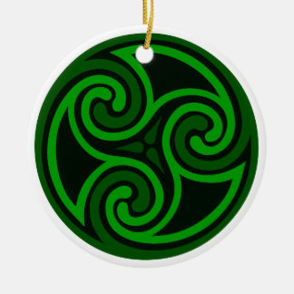 アイルランドのケルト族の渦巻のオーナメント セラミックオーナメント
