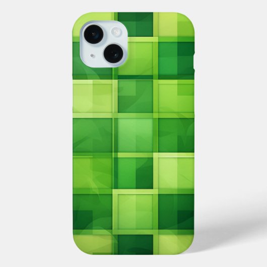 アイルランドのケルト色の緑の格子模様の色合い Case-Mate iPhoneケース (裏面)