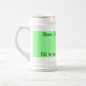 アイルランドのケルト語レプラーシャン飲用スタイン ビールジョッキ (左)