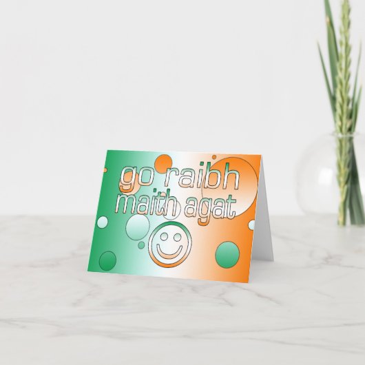 アイルランドのゲールの贈り物ありがとう サンキューカード (正面)