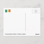 アイルランドのコゴールウェイ、クロナカウネン城。 ポストカード (裏面)