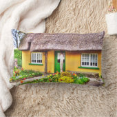 アイルランドのコテージのLumbarの枕 ランバークッション (ブランケット)