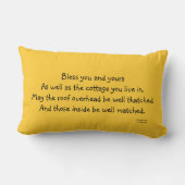 アイルランドのコテージのLumbarの枕 ランバークッション (裏面)