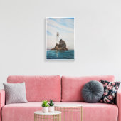 アイルランドのコークにあるファストネット灯台 キャンバスプリント (インサイチュ (リビング))
