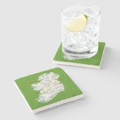 アイルランドのコースターの地図 ストーンコースター (横)