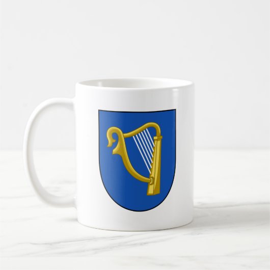 アイルランドのコート・オブ・アームズ コーヒーマグカップ (左)
