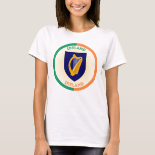 アイルランドのコート・オブ・アームズ・サークル Tシャツ