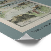 アイルランドのゴルフ1894ヴィンテージ ポスター (角)