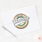 アイルランドのゴールウェイヴィンテージロゴ ラウンドシール (封筒)