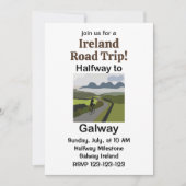 アイルランドのゴールウェイ半ばへのロードトリップ旅行 招待状 (正面)