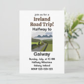 アイルランドのゴールウェイ半ばへのロードトリップ旅行 招待状 (スタンド正面)