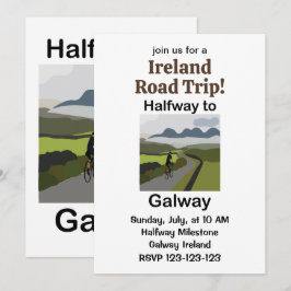 アイルランドのゴールウェイ半ばへのロードトリップ旅行 招待状