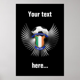 アイルランドのサッカーのチャンピオン ポスター