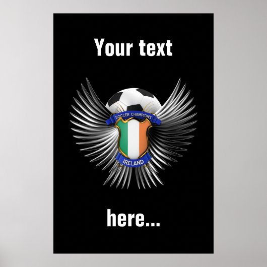アイルランドのサッカーのチャンピオン ポスター (正面)