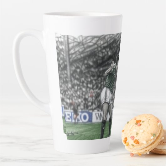 アイルランドのサッカーをお祝いしよう カフェラテマグ (インサイチュ)