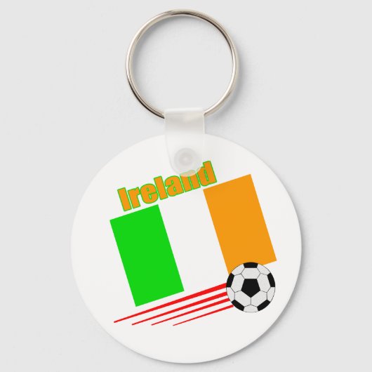 アイルランドのサッカーチーム キーホルダー (正面)