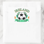 アイルランドのサッカーボールデザイン 長方形シール (バッグ)
