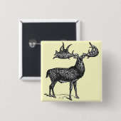 アイルランドのシカ 缶バッジ (正面&裏面)