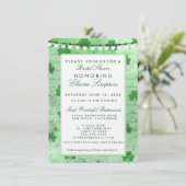 アイルランドのシャムロックおよびひもライト 招待状 (スタンド正面)