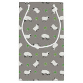 アイルランドのシャムロックおよびヒツジパターン スモールペーパーバッグ (裏面)