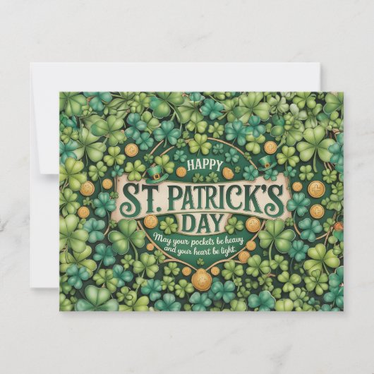 アイルランドのシャムロックのお祝いデザイン (正面)