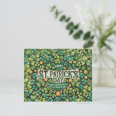アイルランドのシャムロックのお祝いデザイン (スタンド正面)