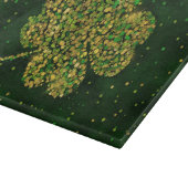 アイルランドのシャムロックの四葉のラッキークローバー カッティングボード (角)