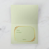 アイルランドのシャムロックの散歩-個人化して下さい カード (内部)