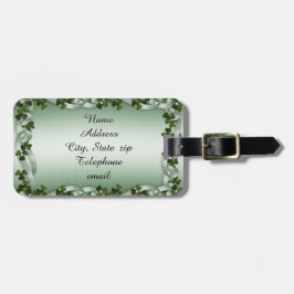 アイルランドのシャムロックの荷物タグ ラゲッジタグ