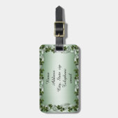 アイルランドのシャムロックの荷物タグ ラゲッジタグ (正面縦)