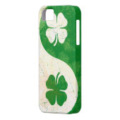 アイルランドのシャムロックの陰陽のカスタムな穹窖ID™のiPhon Case-Mate iPhoneケース (裏面左)