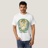 アイルランドのシャムロックエンジェル Tシャツ (正面フル)