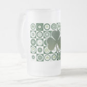 アイルランドのシャムロックビールジョッキ、マグ及びコップ フロストグラスビールジョッキ (正面左)