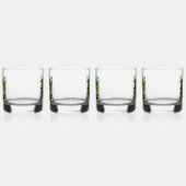 アイルランドのシャムロック州旗の聖パトリックの日 ウイスキーグラス (左)