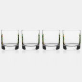 アイルランドのシャムロック州旗の聖パトリックの日 ウイスキーグラス (右)