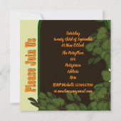 アイルランドのシャムロック独身最後のパーティー 招待状 (裏面)