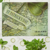 アイルランドのシャムロック キッチンタオル (折り畳み)