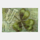 アイルランドのシャムロック キッチンタオル (横)